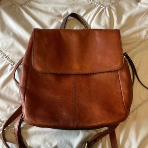 Leather Fossil Backpack Purse